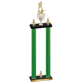Double Green Carbon Fiber Victory Hockey Trophy