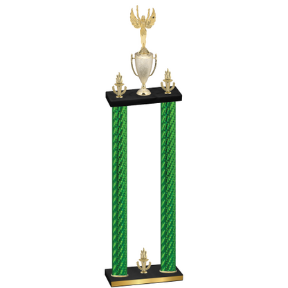 Double Green Carbon Fiber Victory Victory Trophy