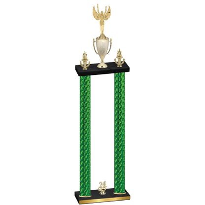 Double Green Carbon Fiber Year Victory Trophy