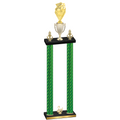 Double Green Carbon Fiber Second Place Pickleball Trophy