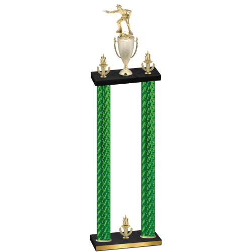 Double Green Carbon Fiber Victory Shooter Trophy