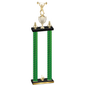 Double Green Carbon Fiber First Place Weights Trophy