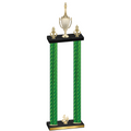Double Green Carbon Fiber Fourth Place Chess Trophy
