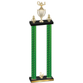 Double Green Carbon Fiber Second Place Academics Trophy