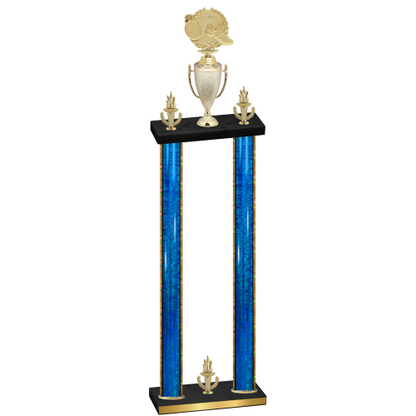 Double Blue Glacier Victory Running Trophy