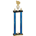 Double Blue Glacier Fourth Place Tennis Trophy