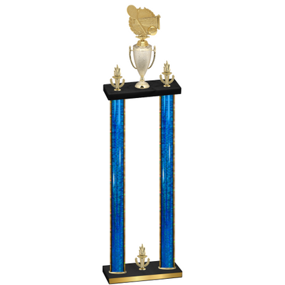 Double Blue Glacier Victory Tennis Trophy