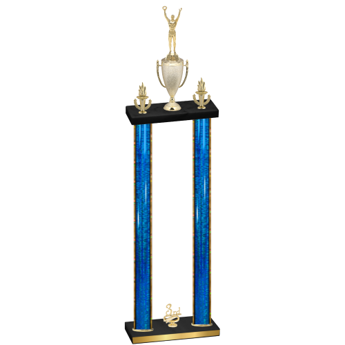 Double Blue Glacier Third Place Victory Trophy