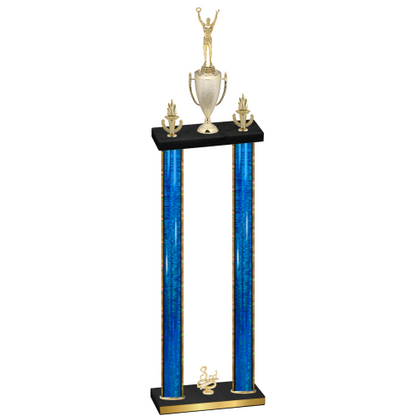 Double Blue Glacier Third Place Victory Trophy