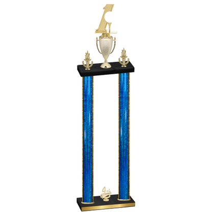 Double Blue Glacier Fourth Place Golf Trophy