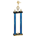 Double Blue Glacier Third Place Karate Trophy