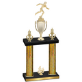 Double Gold Glacier Fourth Place Running Trophy