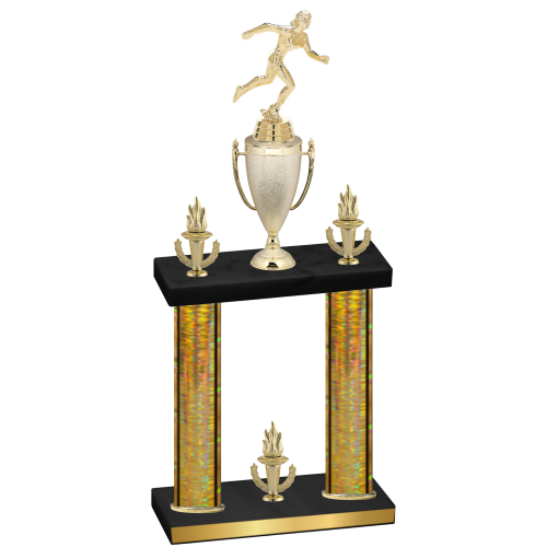Double Gold Glacier Victory Running Trophy