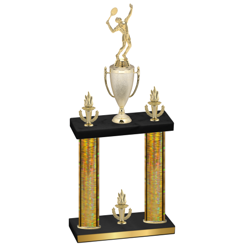 Double Gold Glacier Victory Tennis Trophy