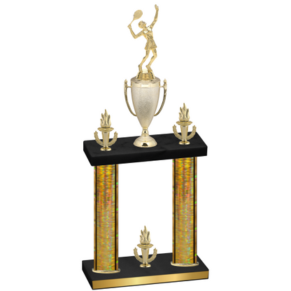 Double Gold Glacier Victory Tennis Trophy