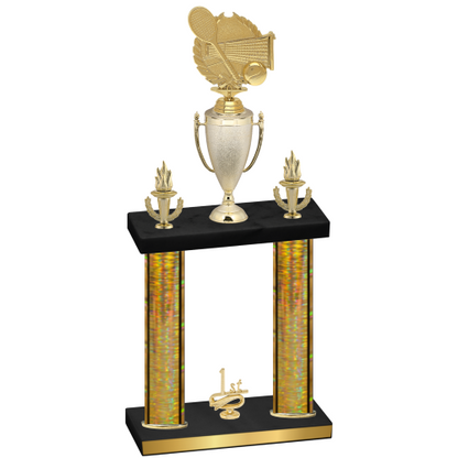 Double Gold Glacier First Place Tennis Trophy