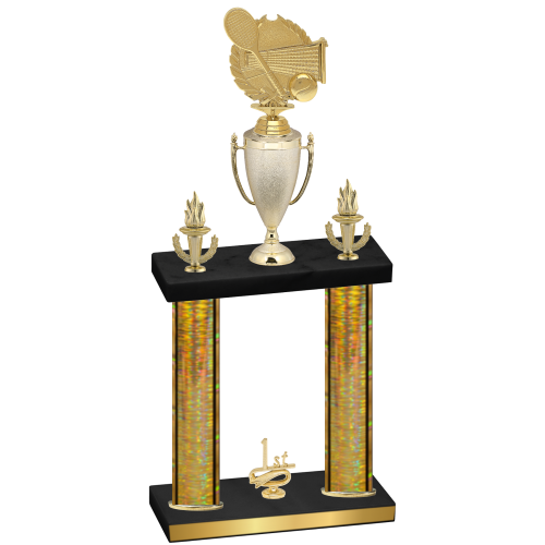 Double Gold Glacier First Place Tennis Trophy