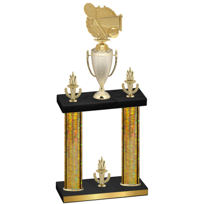 Double Gold Glacier Victory Tennis Trophy