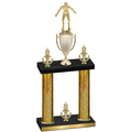 Double Gold Glacier Victory Wrestling Trophy