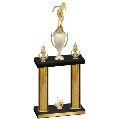 Double Gold Glacier First Place Tennis Trophy