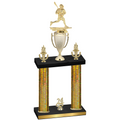 Double Gold Glacier Year Lacrosse Trophy