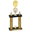 Double Gold Glacier Fourth Place Pickleball Trophy
