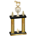 Double Gold Glacier Fourth Place Horses Trophy