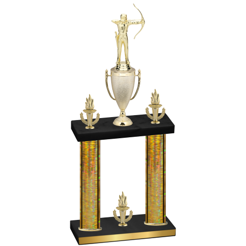 Double Gold Glacier Victory Archery Trophy