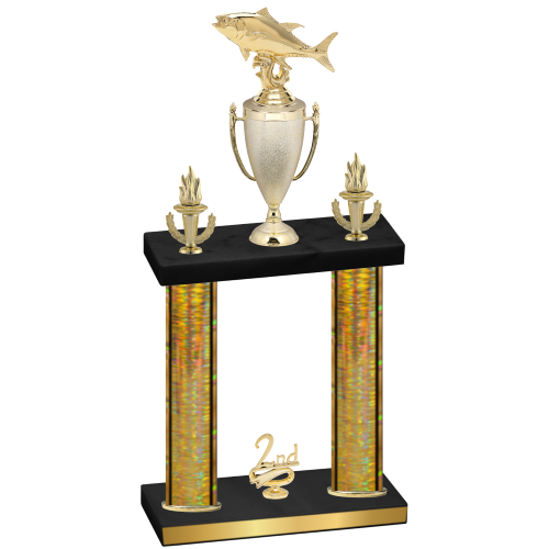 Double Gold Glacier Second Place Fishing Trophy