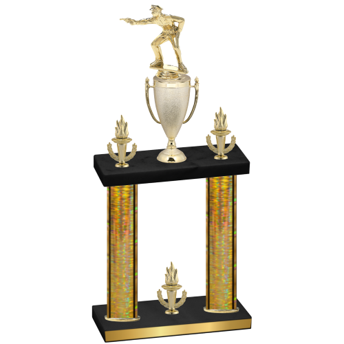 Double Gold Glacier Victory Shooter Trophy
