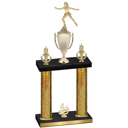 Double Gold Glacier Fourth Place Skater Trophy