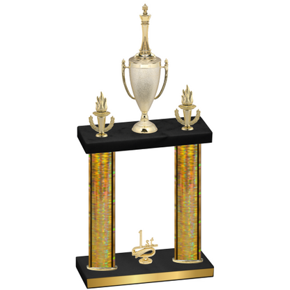 Double Gold Glacier First Place Chess Trophy
