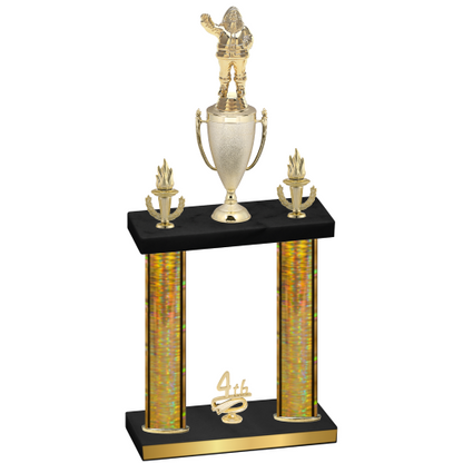 Double Gold Glacier Fourth Place Holiday Trophy