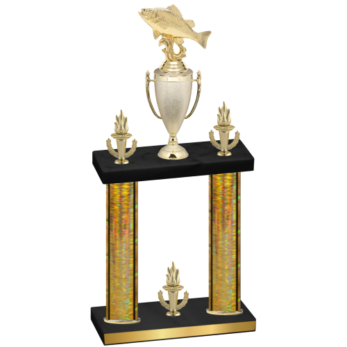 Double Gold Glacier Victory Fishing Trophy