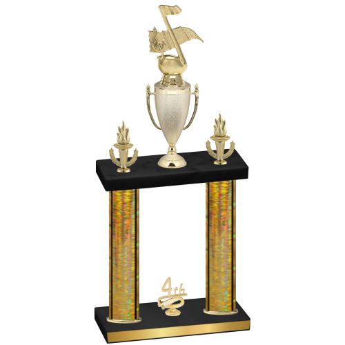 Double Gold Glacier Fourth Place Music Trophy