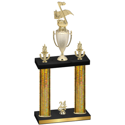 Double Gold Glacier Year Music Trophy