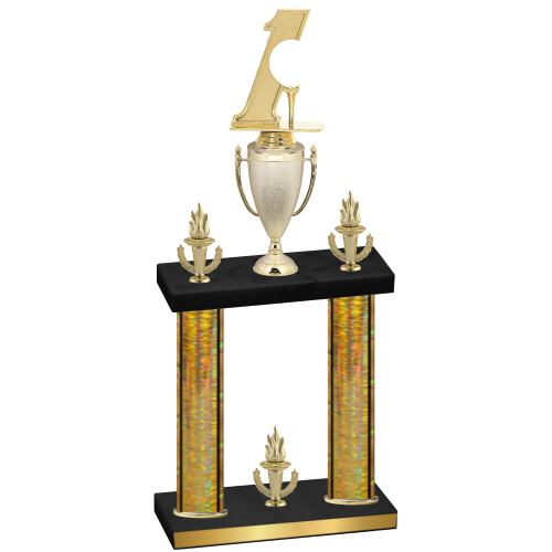 Double Gold Glacier Victory Golf Trophy