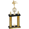 Double Gold Glacier Second Place Karate Trophy