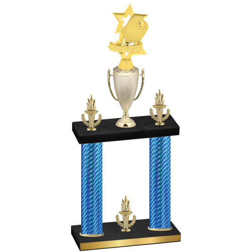 Double Blue Carbon Fiber Victory Pickleball Trophy