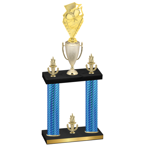 Double Blue Carbon Fiber Victory Pickleball Trophy
