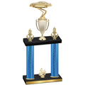 Double Blue Carbon Fiber Fourth Place Cars Trophy