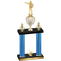 Double Blue Carbon Fiber First Place Shooter Trophy