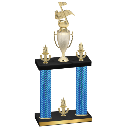 Double Blue Carbon Fiber Victory Music Trophy