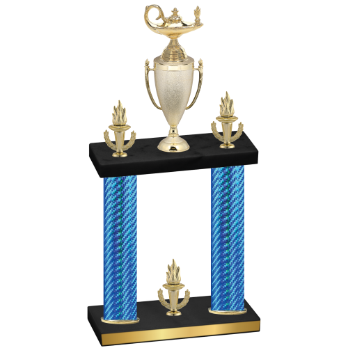 Double Blue Carbon Fiber Victory Academics Trophy