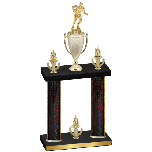 Double Black Glacier Victory Rugby Trophy