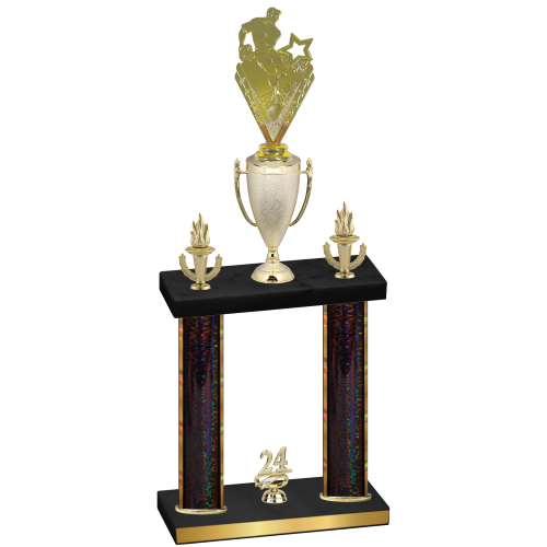 Double Black Glacier Year Rugby Trophy