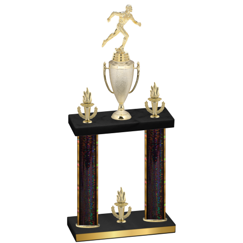 Double Black Glacier Victory Running Trophy