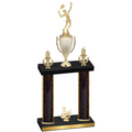 Double Black Glacier Third Place Tennis Trophy