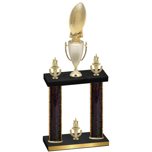Double Black Glacier Victory Football Trophy