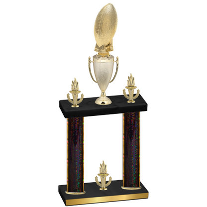 Double Black Glacier Victory Football Trophy